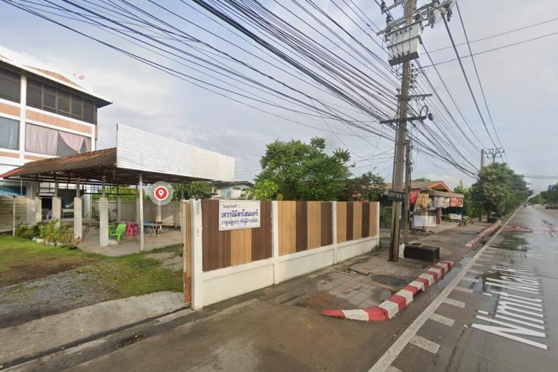 ขายที่ดินพร้อมสิ่งปลูกสร้าง 3 ชั้นครึ่ง ขนาด 199 ตารางวา ทำเลดี หน้าติดถนนนิมิตใหม่