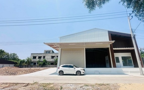 M65ขายหรือให้เช่าโกดังสร้างใหม่พร้อมที่ดิน ซอยไสวประชาราษฎร์13 ลำลูกกาคลอง4  อยู่ตรงข้ามตลาด ACคลองสี่