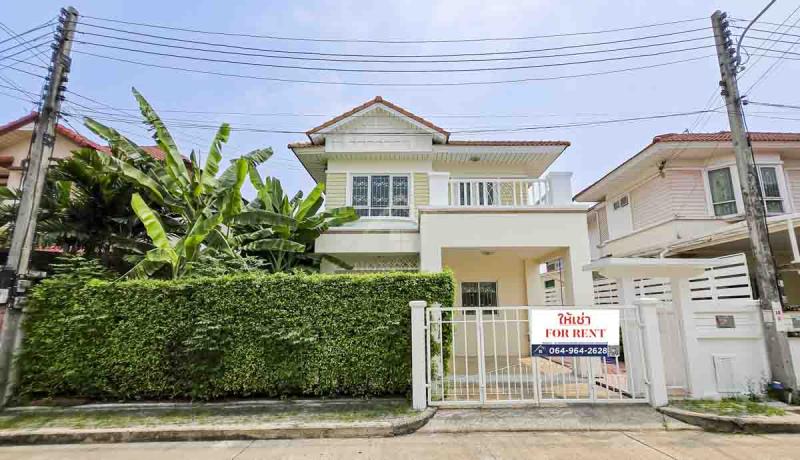 ให้เช่า บ้านเดี่ยว หมู่บ้าน มณีรินทร์ พาร์ค รังสิต ใกล้ส่วนกลาง