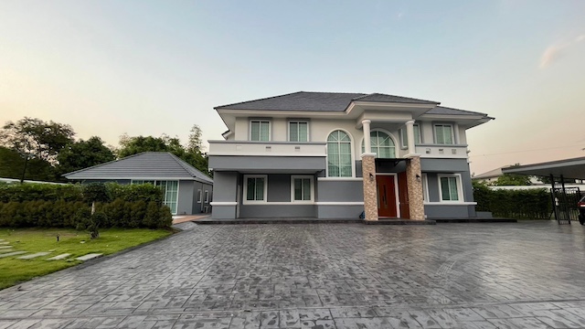 BH3537 ขายและให้เช่าบ้านหรู บ้านสวนเนรมิตร ออเงิน รามอินทรา ถนนเพิ่มสิน 