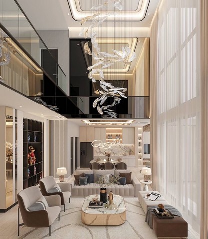 รหัสC6723 ให้เช่า ขายบ้านเดี่ยวสุดหรู โครงการ The Gentry Cultivar Rama 9 มีลิฟต์ในตัวบ้าน ทับช้าง กาญจนาภิเษก