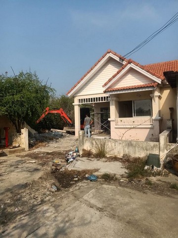 KDH0095 ขายบ้านพฤกษ์ลดา (คลองตำหรุ) ขนาด 81.3 ตร.วา บ้านแฝดชั้นเดียว หลังมุม ท้ายซอย