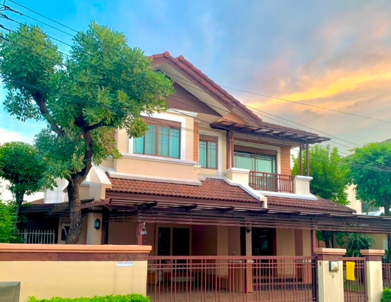 ให้เช่าบ้านเดี่ยว เศรษฐสิริ วงแหวน-สุขาภิบาล 2 มีเฟอร์พร้อมอยู่