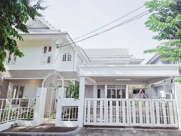 บ้านเดี่ยว หมู่บ้าน โนเบิล นาวา วัชรพล สไตล์รีสอร์ท 72 ตรว. เฟอร์ครบ รีโนเวทใหม่