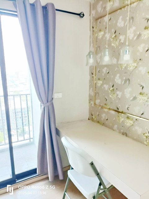 เมืองทองธานี MRTสีชมพู ไม่แตกร้าว!  ตรงข้าม Makro Lotus แจ้งวัฒนะ  ชั้น19 วิวสวย เฟอร์ครบ 26ตร.ม. 2แอร์