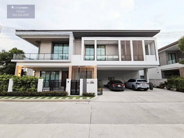 บ้านเดี่ยว 2ชั้น หมู่บ้านบางกอก บูเลอวาร์ด วิภาวดี-พหลโหยธิน  Type ใหญ่​สุด​ แปลง​มุม​ ติด​สวนส่วน​กลาง​