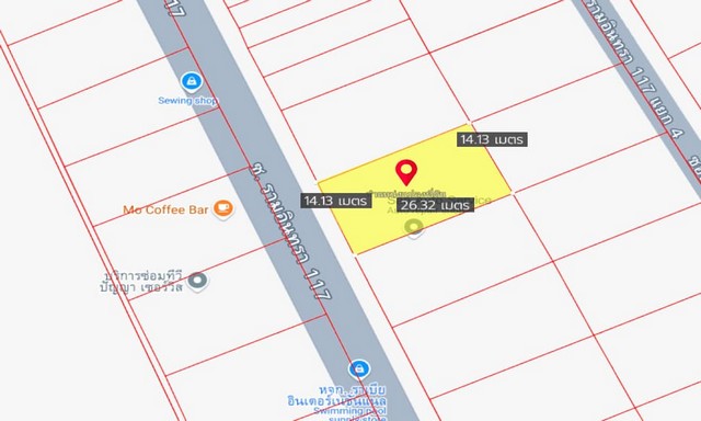 ขายที่ดิน พร้อมสิ่งปลูกสร้าง บ้านเช่า 2 ชั้น ซอยรามอินทรา 117  จากปากซอยเพียง 170 ม. ห่างจากสถานีรถไฟฟ้าบางชัน เพียง 500 เมตร