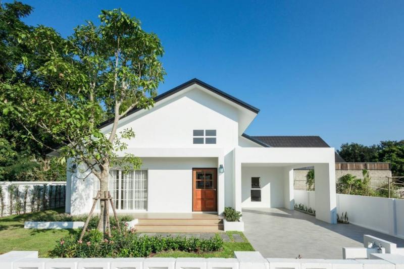 ราคาเริ่มต้นที่ 3.29 ล้าน 87 ตรว. #น้ำแพร่ #หางดง #บ้านสร้างใหม่ชั้นเดียว #สไตล์มินิมอล ดีไซน์เรียบง่าย ดูสะอาดตา อบอุ่น แบบโฮมคาเฟ่