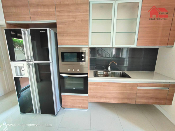 ขายเดี่ยวหรู 2ชั้น สระว่ายน้ำในตัว เนื้อที่ 94ตร.ว พื้นที่ 420ตร.ม 4ห้องนอน 5ห้องน้ำ เฟอร์ครบ ถนนอ่อนนุช วงแหวนกาญจนา ราคาเช่า 100,000 บ/ด