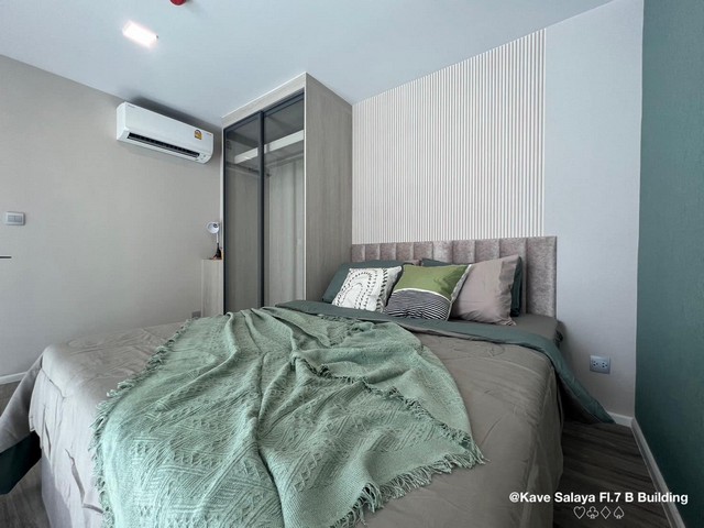 ให้เช่าคอนโด Kave Mutant Salaya ห้อง Duplex 2 ชั้น ห้องสวย   มีรถรับส่งมหาวิทยาลัยมหิดล