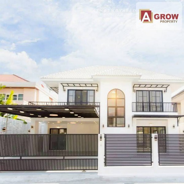 หมู่บ้านรัชดา 3 ซอยลาดพร้าว 80 บ้านเดี่ยวหลังใหญ่ มีความหรูหราแบบทันสมัย เรียบหรู ดูแพง