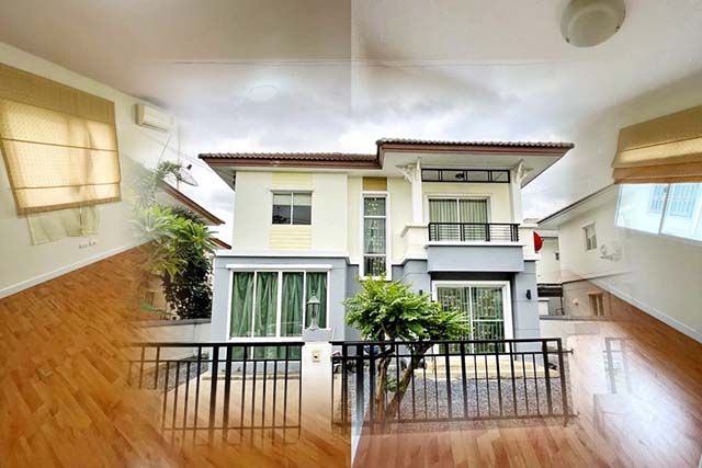 รังสิต คลอง2 ถูกที่สุดใน3โลก ใหม่ 48ตรว. มาร์เก็ตวิลเลจ 2กม ให้เช่าบ้านเดี่ยว 2 ชั้น  182ตรม. กว้างมาก 3นอน 2น้ำ 2จอดรถ นานาชาติสยาม 