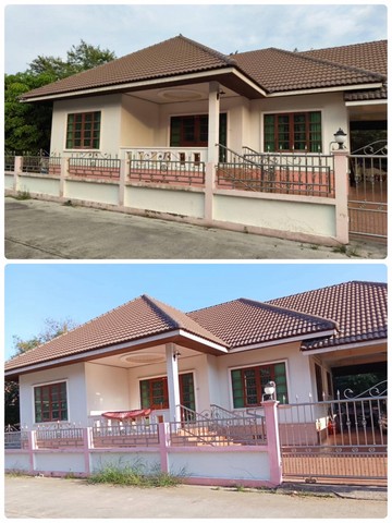 ขายบ้านเดี่ยวชั้นเดียว หมู่บ้านอยู่เจริญ อำเภอเมือง จังหวัดชัยนาท เนื้อที่ 73 ตารางวา