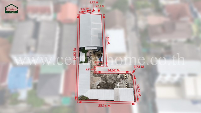 P1 ที่ดิน 205 ตารางวา ซอยประชาราษฎร์ 16/1 ใจกลางเมืองนนท์