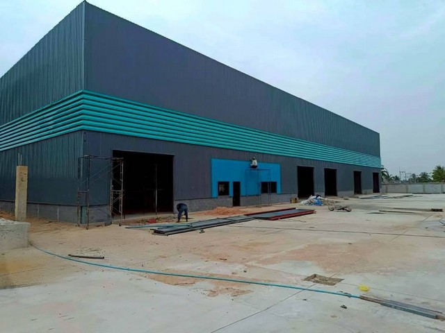 ให้เช่าโกดังคลังสินค้าชลบุรี ผังสีเหลือง พื้นที่  2000  ตรม. จำนวน  2  โกดัง สามารถทำการผลิตได้