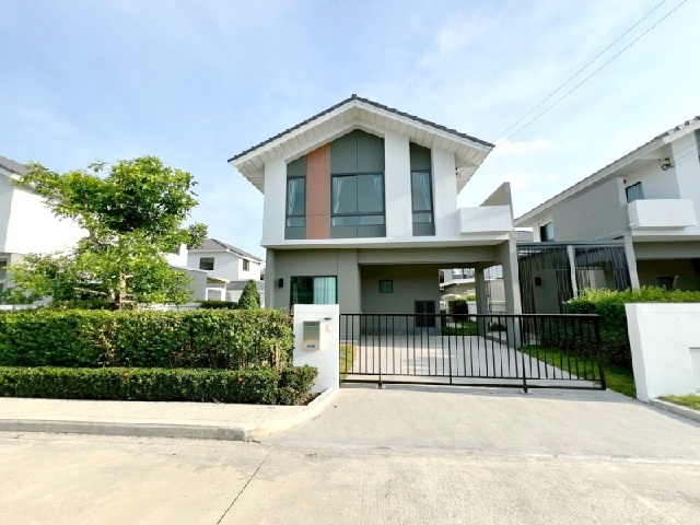 เปิดซิง บ้านใหม่ 55 ตร.วา.220 ตร.ม.MRT คู้บอน 5.9 กม. บ้านเดี่ยว 2 ชั้น รร.นานาชาติเกวลี 3 กม.3 นอน 2 น้ำ ตลาดวงศกร 4.4 กม.