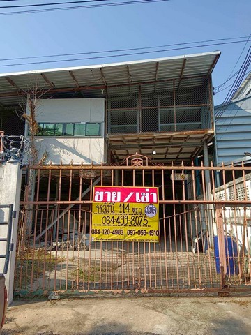 ขาย/เช่าโกดัง พร้อมออฟพิศ 112.4 ตารางวา  ติดถนนทองสุข  พุทธบูชา39 สามารถทะลุถนนสุขสวัสดิ์  บางมด  ZTK219