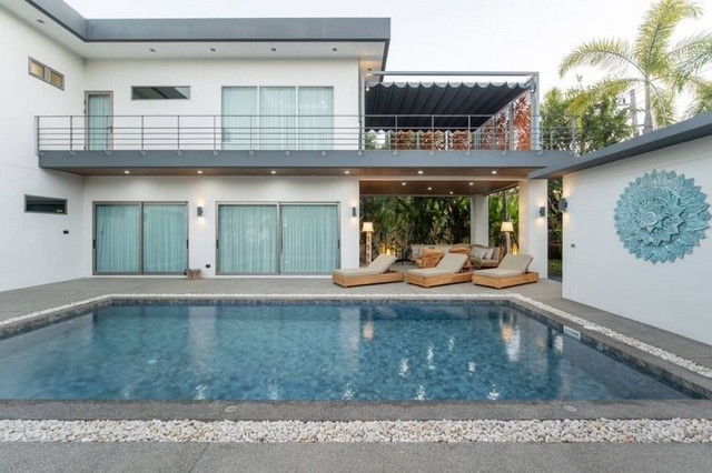 พูลวิลล่าสวย สไตล์โมเดิร์น ตกแต่งครบ พร้อมอยุ่ หางดง 