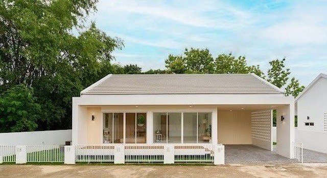 บ้านชั้นเดียวสร้างใหม่ สไตล์มินิมอล บิ้วอินทั้งหลัง โซนดอยสะเก็ด