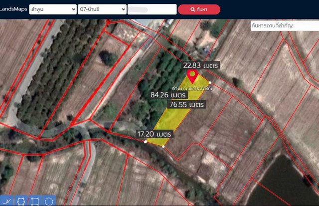 ขายที่ดินที่นา 365ตรว. 700,000บ. วิวเขา ถนน น้ำ ไฟฟ้า หลังที่ว่าการอำเภอ ต.บ้านธิ อ.บ้านธิ ลำพูน