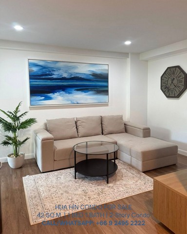 ขายคอนโดหัวหิน 2 ชั้น สวยพร้อมอยู่ วิวสวย ใกล้ทะเล (FOR SALE 2-Story Condo in Hua Hin Ready to Move In Near Beach)