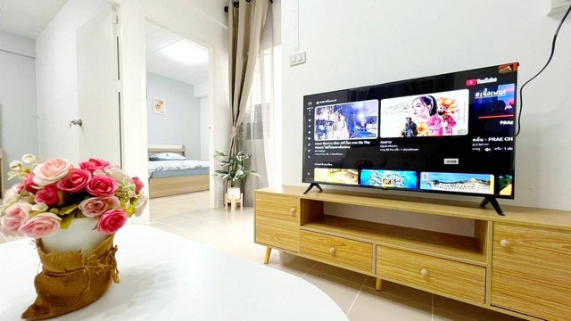 คอนโด เอื้ออาทรไนท์ซาฟารี จังหวัดเชียงใหม่ รีโนเวทใหม่ทั้งห้อง ตกแต่งสวยงาม  ฟรี เฟอร์นิเจอร์