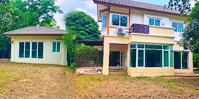 ชัยพฤกษ์-แจ้งวัฒนะ MRT ปากเกร็ด 5.5 กม. 2 ลัดดารมณ์ รักสัตว์ เพียวเพลส ราชพฤกษ์ 2.2 กม. คฤหาสน์ 2หลัง ชั้น 110ตร.วา. 440ตร.ม. 4 นอน 