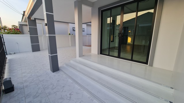 ขายบ้านเดี่ยวชั้นเดียว ตำบลบ้านสวน อำเภอเมือง ชลบุรี 58 ตารางวา 3 นอน 2 น้ำ ทำเลบ้านสวนชลบุรี ถนนบายพาสเลี่ยงเมือง