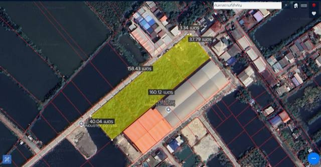 ขายที่ดิน อ.พระสมุทรเจดีย์ สมุทรปราการ ติดถนนซอย 2 ด้าน เนื้อที่ 4 ไร่ แบ่งขายได้ ผังสีม่วง จาก ซอยสุขสวัสดิ์ 84 เพียง 2.5 กม.   