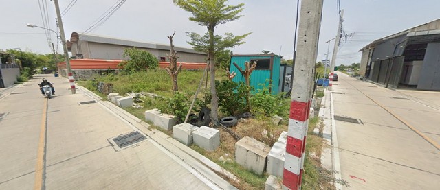 ขายที่ดิน อ.พระสมุทรเจดีย์ สมุทรปราการ ติดถนนซอย 2 ด้าน เนื้อที่ 4 ไร่ แบ่งขายได้ ผังสีม่วง จาก ซอยสุขสวัสดิ์ 84 เพียง 2.5 กม.