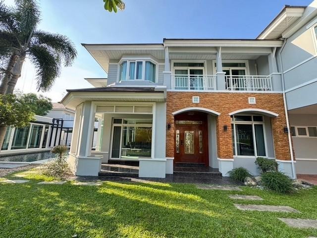 MT150 ขาย เช่า บ้านเดี่ยว พร้อมสระว่ายน้ำ เรือนรับรอง หมู่บ้านเพอร์เฟค มาสเตอร์พีช พระราม9 ติดถนนเลียบคู่ขนานมอเตอร์เวย์ เดินทางสะดวก