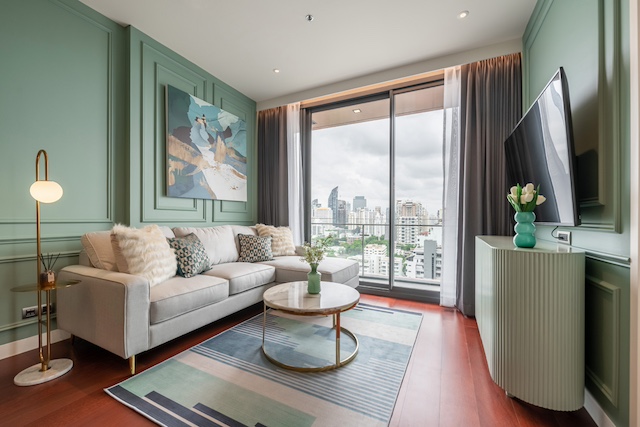 BH3558 ให้เช่าคอนโด Khun by Yoo ทองหล่อ ชั้นสูง 2 ห้องนอน 82 ตรม. แต่งครบ พร้อมอยู่