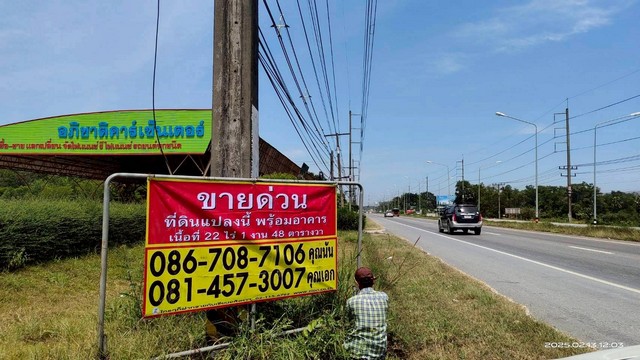 ขายที่ดินแปลงใหญ่   22-1-48 ไร่  ติดถนนใหญ่สงขลา-นาทวี   จะนะ สงขลา