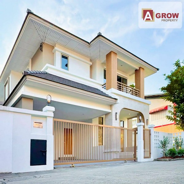 หมู่บ้านอากาศ โพธิ์แก้ว 3 สวยเรียบหรู โปร่งโล่งสบาย บ้านหลังริม ให้ความเป็นส่วนตัวสูง รีโนเวทใหม่ทั้งหลัง