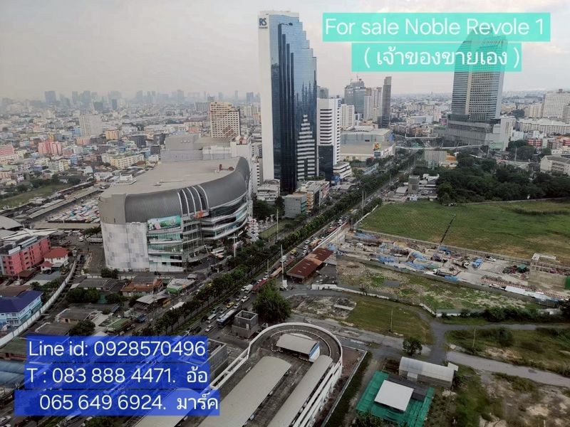 For sale Noble Revolve 1 ขนาด 25.84 ตรม ชั้น 29 วิวดีงาม พร้อมเข้าอยู่ ทำเลดีสุดสุดติดรถไฟฟ้าใต้ดิน MRT ใกล้เซ็นทรัล พระราม 9