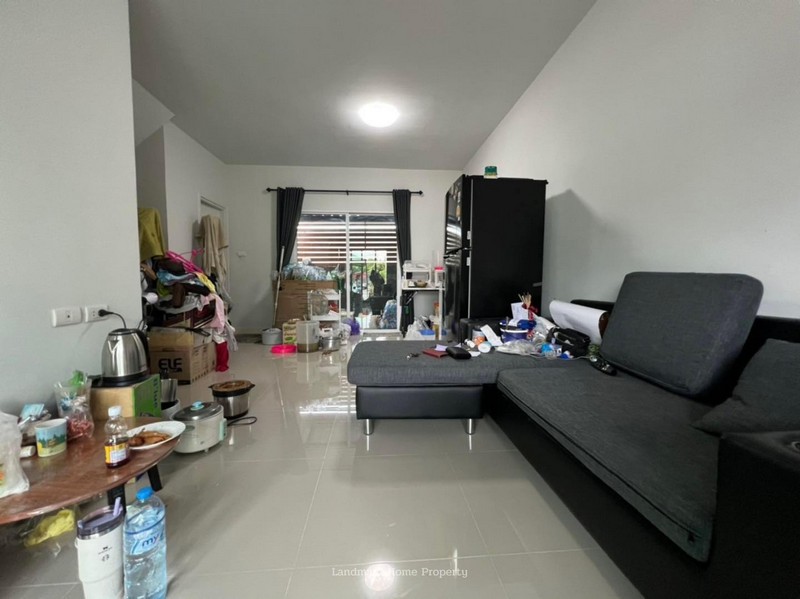 LM23-0120 ขายทาวน์โฮม 2 ชั้น เดอะคัลเลอร์สมิกซ์ รังสิต วงแหวน หลังริม ต่อเติมเต็ม หลังบ้านไม่ติดใคร ทำเลค้าขาย