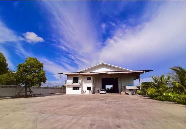 ขายโกดัง 1,000 ตรม. พร้อมสำนักงาน 2 ชั้น และที่พักคนงาน อ.ไทรน้อย นนทบุรี ( พื้นที่สีม่วง )