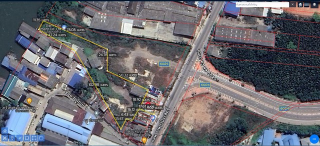 ขายที่ดินเปล่าติดแม่น้ำแม่กลอง บางจะเกร็ง 2-2-31 ไร่ ติดถนนราษฎร์ประสิทธิ์ ใกล้ รพ.แม่กลอง