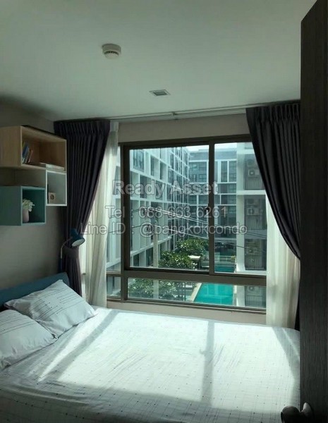 S68-01-008  ขายห้องชุด Metroluxe Ratchada ขนาด 28.36 ตรม ชั้น 4 วิวสระ ห้องพร้อมอยู่ เฟอร์นิเจอร์ครบ เครื่องใช้ไฟฟ้าครบ