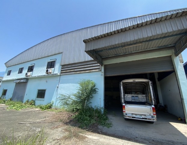  ให้เช่าโกดัง 970 ตร.ม. ออฟฟิศ 3 ห้อง 2 ห้องน้ำ มีบ้าพักคนงาน ต.คอกกระบือ อ.เมืองสมุทรสาคร