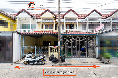 ขาย ทาวน์เฮาส์ 2 ชั้น 2 หลังติด หมู่บ้านเพชรเกษม 4 เนื้อที่รวม 32 ตร.ว. ถนนเลียบคลองทวีวัฒนา พุทธมณฑล สาย 3