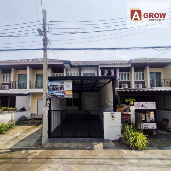 หมู่บ้านทรัพย์มั่นคง 3 ซอยเทศบาลบางบ่อ 13 บ้านสวย มีพื้นที่หลังบ้าน ตกแต่งครบพร้อมอยู่