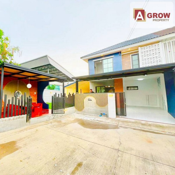 หมู่บ้านพฤกษาวิลล์ 41/1 บางกะดี-ติวานนท์ ตกแต่งพร้อมเข้าอยู่ แปลงมุม จัดสวนสวยๆ มีมุมนั่งจิบกาแฟ