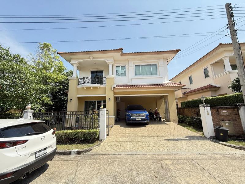 ขายบ้านเดี่ยว หมู่บ้านเดอะแกรนด์พระราม2 โซนNeo Resort หลังมุมบรรยากาศร่มรื่น เหมือนอยู่รีสอร์ททุกวัน