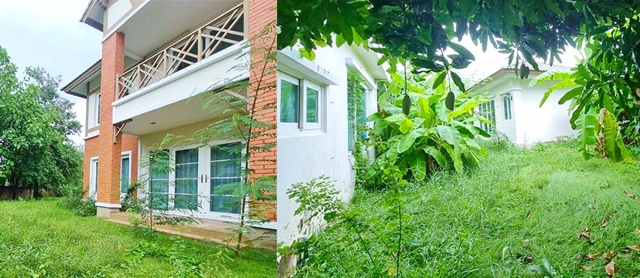 เพียวเพลส ราชพฤกษ์ ที่ดินเท่ากับบ้านเดี่ยว 4หลัง 6นอน ใหญ่สุด ลัดดารมณ์คฤหาสน์ 2หลัง  MRT ปากเกร็ด  2ชั้น 198ตร.วา. 444ตร.ม. มีเรือนรับรอง 