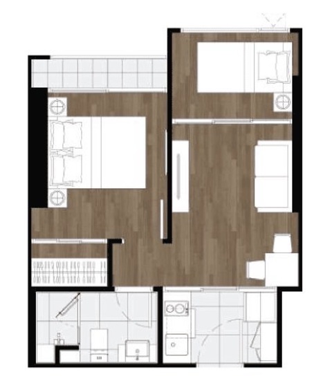 คอนโด Origin Place Bangna  ใกล้ - 350000 thb  พื้นที่ =  34 ตาราง.เมตร ทำเลเด่น