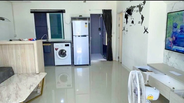 รามอินทรา 115-119 MRT บางชัน 800 ม. 3นอน 2 น้ำ ให้เช่าทาวน์โฮม 2 ชั้น 19 ตร.วา.155 ตร.ม.เทคนิคมีนบุรี 2 กม  รพ.เสรีรักษ์ 1.7 กม.