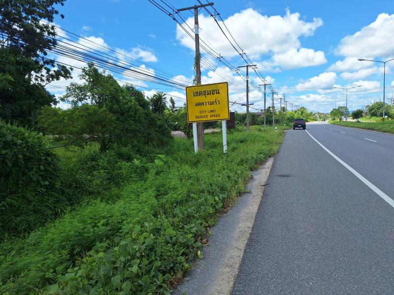 ขาย ที่ดินถมแล้ว ติดถนนใหญ่ 2 ด้าน บนสายเศรษฐกิจ จะนะ–นาทวี