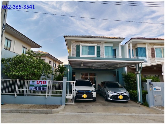 ขายบ้านแฝด 2 ชั้น หมู่บ้านวิลลาจจิโอ บางนา-เทพารักษ์ บ้านตกแต่งสวยพร้อมอยู่ เฟอร์นิเจอร์และเครื่องใช้ไฟฟ้าครบ หลังริม