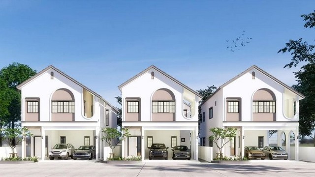 บ้านเดี่ยวสร้างใหม่ 2 ชั้น มี 3 หลัง โครงการ กุลพันธ์วิลล์9 หางดง 